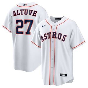 Men's Nike Houston Astros Jose Altuve White Home Jersey